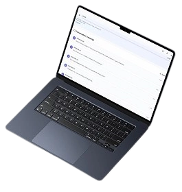 Laptop showing AI summary Laptop showing AI summary